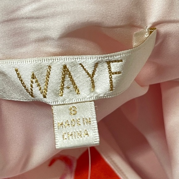 NWT‎ WAYF Felicity Floral Pink Midi Dress in Coral Pink Hibiscus, Small - Picture 7 of 9